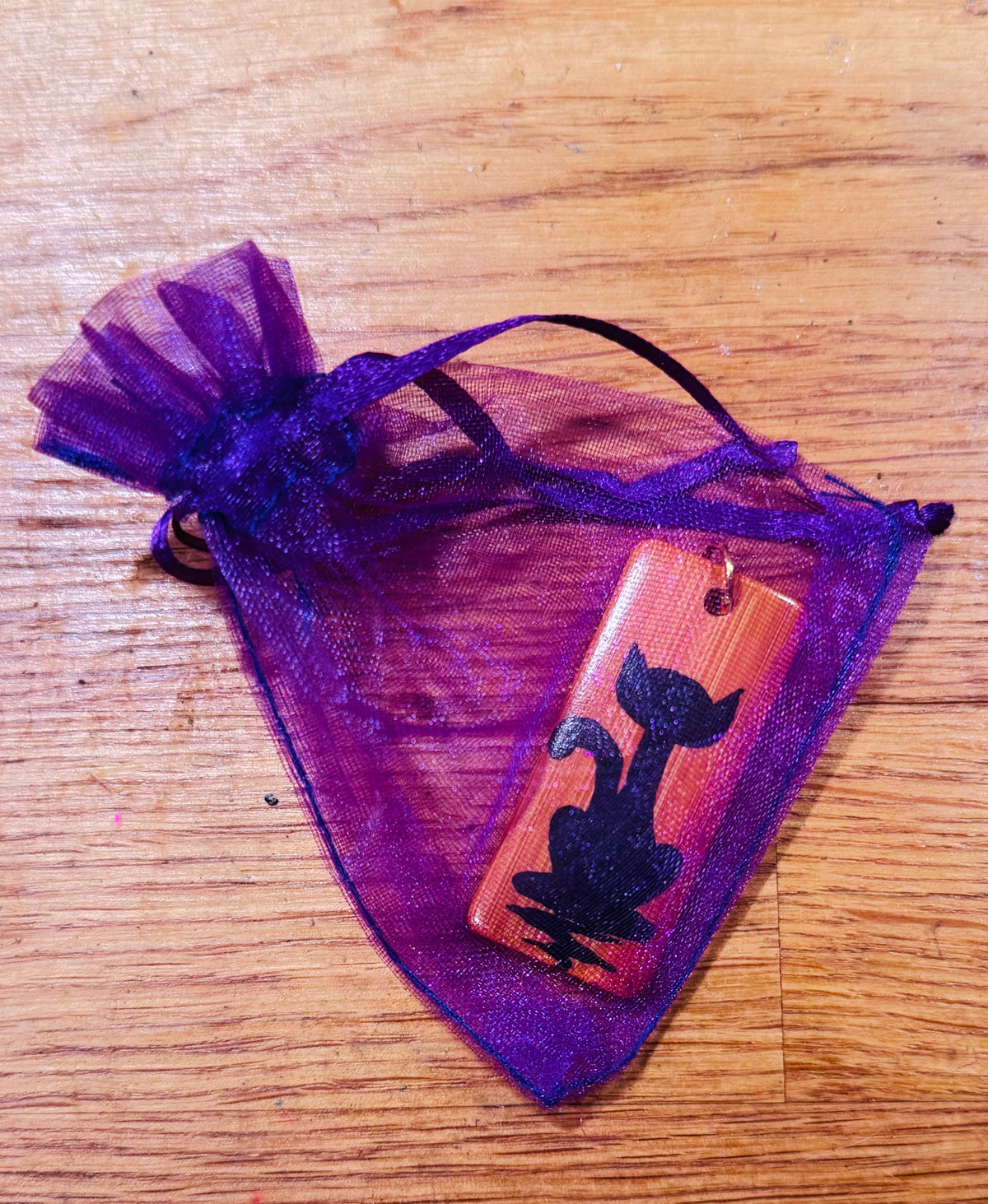 Cute cat wooden necklace pendants