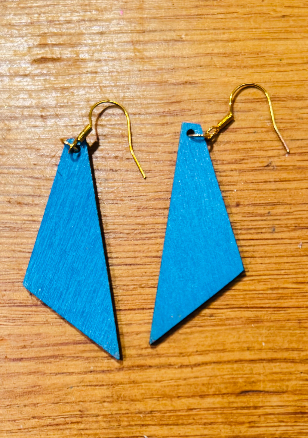 Cute cat wooden earrings