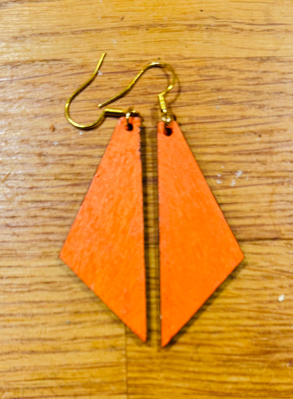 Cute cat wooden earrings