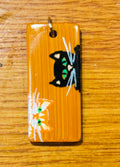 Cute cat wooden necklace pendants