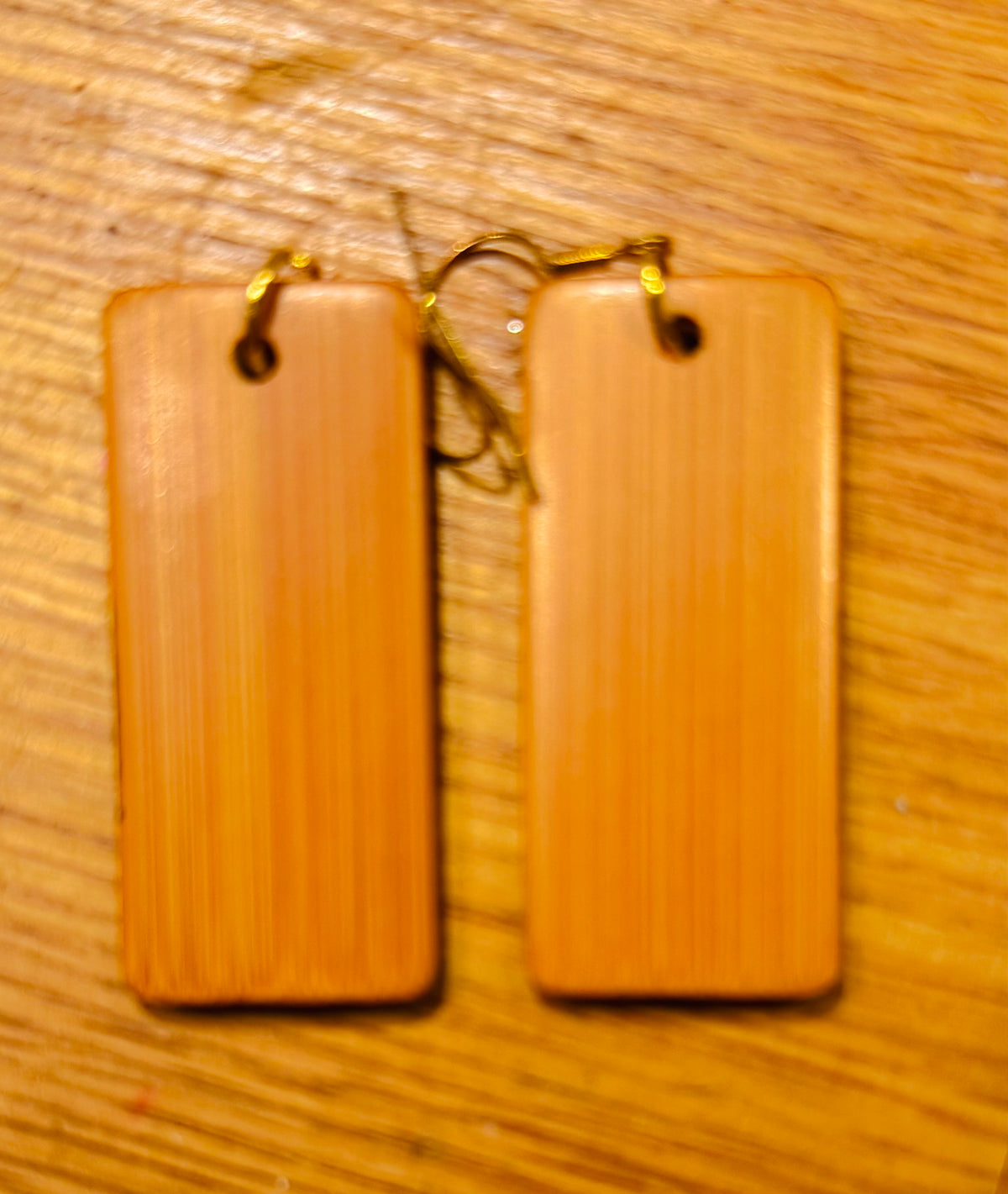 Cute cat wooden earrings