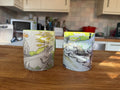 Yellow Crystal Palace dinosaur mug - Teleosaurs and Plesiosaur
