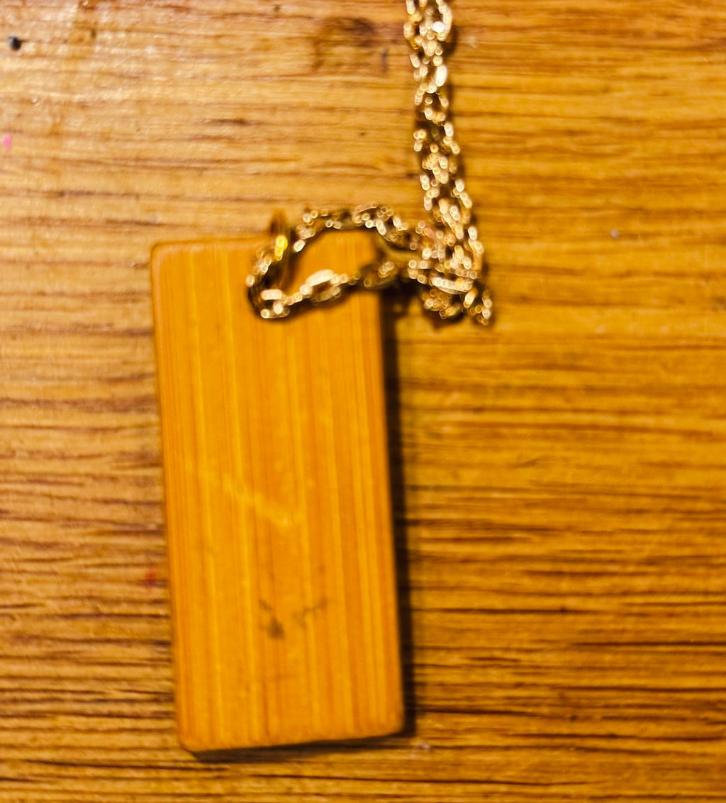 Cute cat wooden necklace pendants
